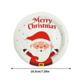 thumbnail image 2 of Luoshdecor Christmas Party Paper Plates,10Pcs Disposable Santa Claus Round Plate for Holiday Dinner & Dessert Parties 7.3 in, 2 of 9
