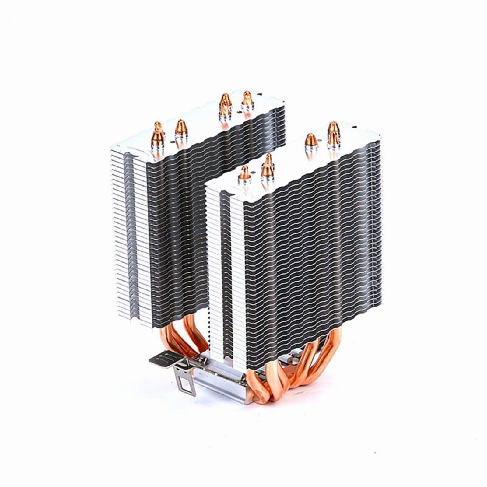 PC Build 9-Inch Dual-Tower CPU Cooler With 6 Heat Pipes, Copper Aluminum Heat Sink, 185W Cooling, Silent Dual Fans
