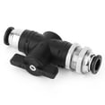 thumbnail image 2 of Hand Valve Quick Connector, Stable Quick All Copper Nickel Plating Pneumatic Connector, For Machining Center Lathes, 2 of 8