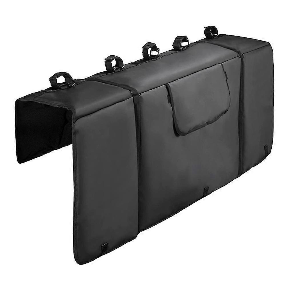 Tailgate Pad For Mountain Bike With Bike Fixing Straps Truck Protection Tailgate Pad Carries Up To (tangling)