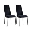 thumbnail image 1 of KB D055-4 Black Metal Frame Fabric Kitchen & Dining Side Chairs, Set of 4, 1 of 1