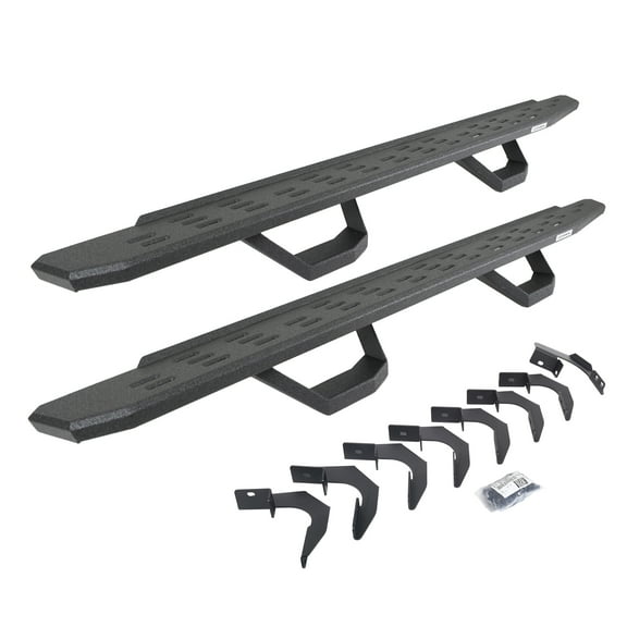 Go Rhino 6962358020T RB30 Running Boards with Mounting Brackets, 2 Pairs Drop Steps Kit For Chevrolet 15-24 Colorado, GMC 15-24 Canyon (Crew Cab Pickup)