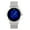 Blue-SLVR, variant on Men's Simple Slim Stainless Steel Round Dial Mesh Band sleek designer Wrist Watches - 4904