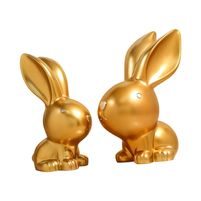 Adornos de estatua de animales nórdicos, decoración del hogar, manualidades, centro de mesa, colección de ilustraciones, de escultura para Conejo Colco Inicio Estatuas