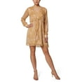 thumbnail image 3 of Laundry V-Neck Long Sleeve Tie Front Paisley Print Chiffon Dress-MULTI / 0, 3 of 4