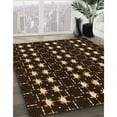 thumbnail image 3 of Ahgly Company Machine Washable Indoor Round Transitional Light Brown Area Rugs, 5' Round, 3 of 7