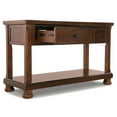 thumbnail image 4 of Signature Design by Ashley Casual Porter Sofa/Console Table  Rustic Brown, 4 of 8