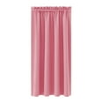 thumbnail image 2 of YiBai Nordic Black Silk Blackout Curtain - Solid Color Heat-Insulated Scandinavian Style Energy-Saving Drapes, Thermal Insulated Soundproof Drapes for Bedroom, Kitchen, or Home -Pink(38"x45"), 2 of 3