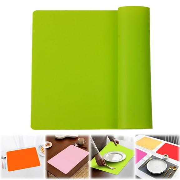 THLKIF Placemats Extra Large Silicone Mat 40*30cm Heat Resistant Mat for Kitchen Countertop Protector, Washable Place Mats Silicone Mats for Kitchen Counter Mat Table Mat
