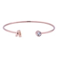 thumbnail image 1 of Pulsera Mujer Inicial Letra LuckyLy, Acero Inoxidable y Zirconia Cúbica, Modelo Sonia rosa UNITALLA, 1 of 8