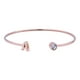 thumbnail image 1 of Pulsera Mujer Inicial Letra LuckyLy, Acero Inoxidable y Zirconia Cúbica, Modelo Sonia rosa UNITALLA, 1 of 8