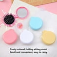 thumbnail image 6 of Kehuo Romantic Macaroon-color Folding Hair Brush with Mirror, Round Portable Folding Pocket Hair Brush Mini Hair Massage Comb Travel Size for Women and Girls, Beauty & Personal Care, 6 of 8