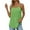 Green, variant on Yubnlvae Ladies' Loose Fit Pleated Square Neck Tank Top - 2025 Summer Sleeveless Flowy Vest Basic Cotton Tee - Casual Streetwear Blouse for Everyday Outings (XS-XXXL) (Blue | L)