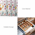 thumbnail image 6 of Placemats Set of 4, Spring Floral Woven Placemat, Linen Place Mats for Kitchen/Dining Tables, Pink Yellow Flowers Farmhouse Washable Table Mats for Party, 6 of 8