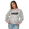 thumbnail image 4 of Country Cutie Southern Cowgirl Women Crewneck Sweatshirt Brisco Brands L, 4 of 5