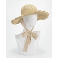 thumbnail image 2 of CoCopeaunts Foldable Straw Hat for Women Wide Brim Summer Handmade Woven Sun Hats Lace Bucket Cap Bowler Hat Jazz Beach Hat, 2 of 8
