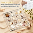 thumbnail image 4 of AEXTO 36 Grids Acrylic Display Box - Clear Shadow Box for Seashell, Rock, and Thimble Collection, Mini Trinket Shelf Organizer for Collectors, 4 of 7