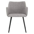 thumbnail image 3 of Sunpan Griffin 18" Modern Faux Leather Dining Armchair in Gray, 3 of 8