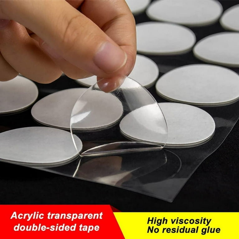 Double Sided Sticky Dots - Clear Round Mounting Putty - Sticky