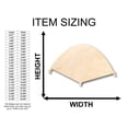thumbnail image 2 of Unfinished Wood Camping Tent Shape - Craft - up to 46" DIY 18" / 1/8", 2 of 3