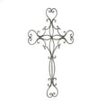 thumbnail image 6 of DecMode Black Metal Scroll Cross Wall Decor, 6 of 8