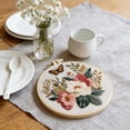 thumbnail image 2 of 2Pcs Embroidery Kit for Beginners & Adults Starter Kit, Cross Stitch Kits,DIY Hand Embroidery Needlepoint Set with , Pre-Printed Fabric, Threads and Instructions, 2 of 4