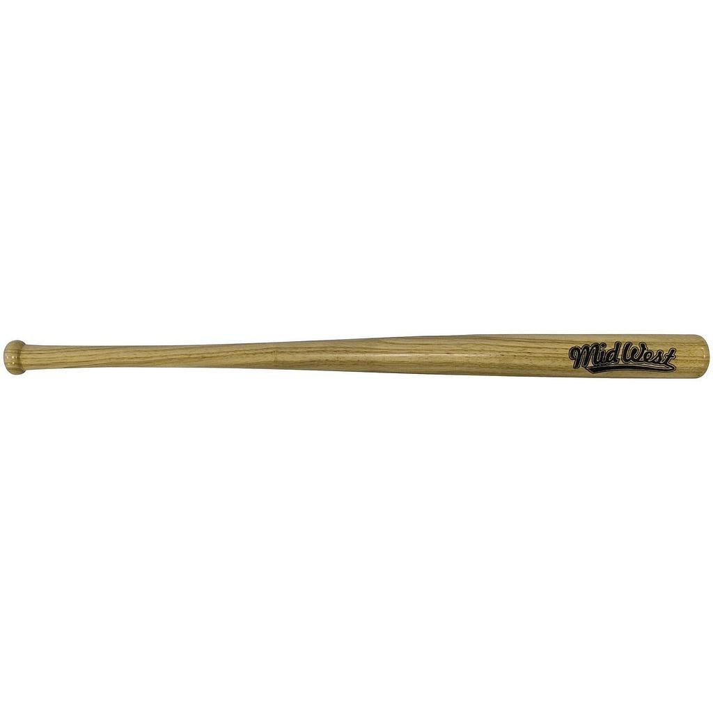 Midwest Slugger Wood Baseball Bat & Ball
