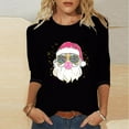thumbnail image 5 of Mifsaly Plus Size Christmas Shirts for Women Long Sleeve Xmas T-Shirt Snowflake Printed Crewneck Tops Pullover Loose Fit Funny Blouse Festival Party Outfits Sweatshirt, 5 of 5