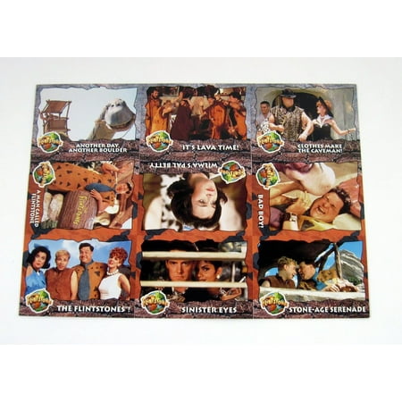 1993 Topps Card - 1993 Topps The Flintstones Pre-Production Promo Sheet of 9 Cards