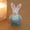 Blue BU, variant on Naittoop Easter Elegant Gold Bunny Figurine, Resin Thinking Bunny Statue for Easter Table Centerpieces, Golden Rabbit for Living Room Shelf Mantel Spring Decorations 7.87 in