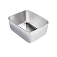 thumbnail image 1 of 304 Stainless Steel Rectangular Fruit and Vegetable Tray, 600ml, 13.5 x 10.5 x 5.5cm, Dishwasher Safe, 1 of 4
