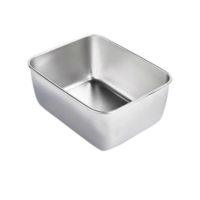 304 Stainless Steel Rectangular Fruit and Vegetable Tray, 600ml, 13.5 x 10.5 x 5.5cm, Dishwasher Safe