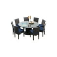 thumbnail image 1 of Napa 60 Inch Outdoor Patio Dining Table with 8 Armless Chairs, 1 of 5