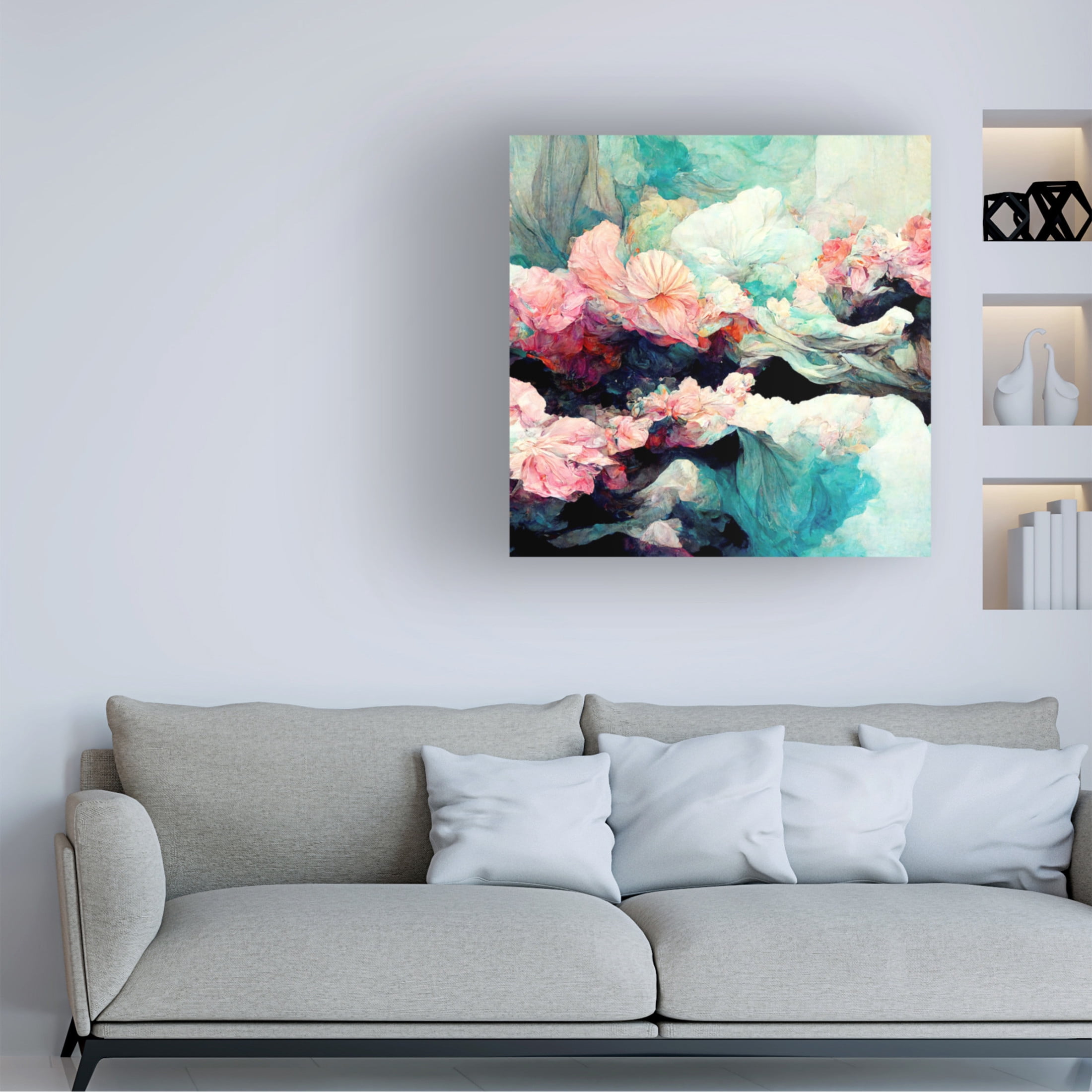 Canvas Wall Art - Sasha 'K Dreams III' Wall Art for Living Room, Bedroom, or Office Décor by Trademark Fine Art - 14 x 14 Inches