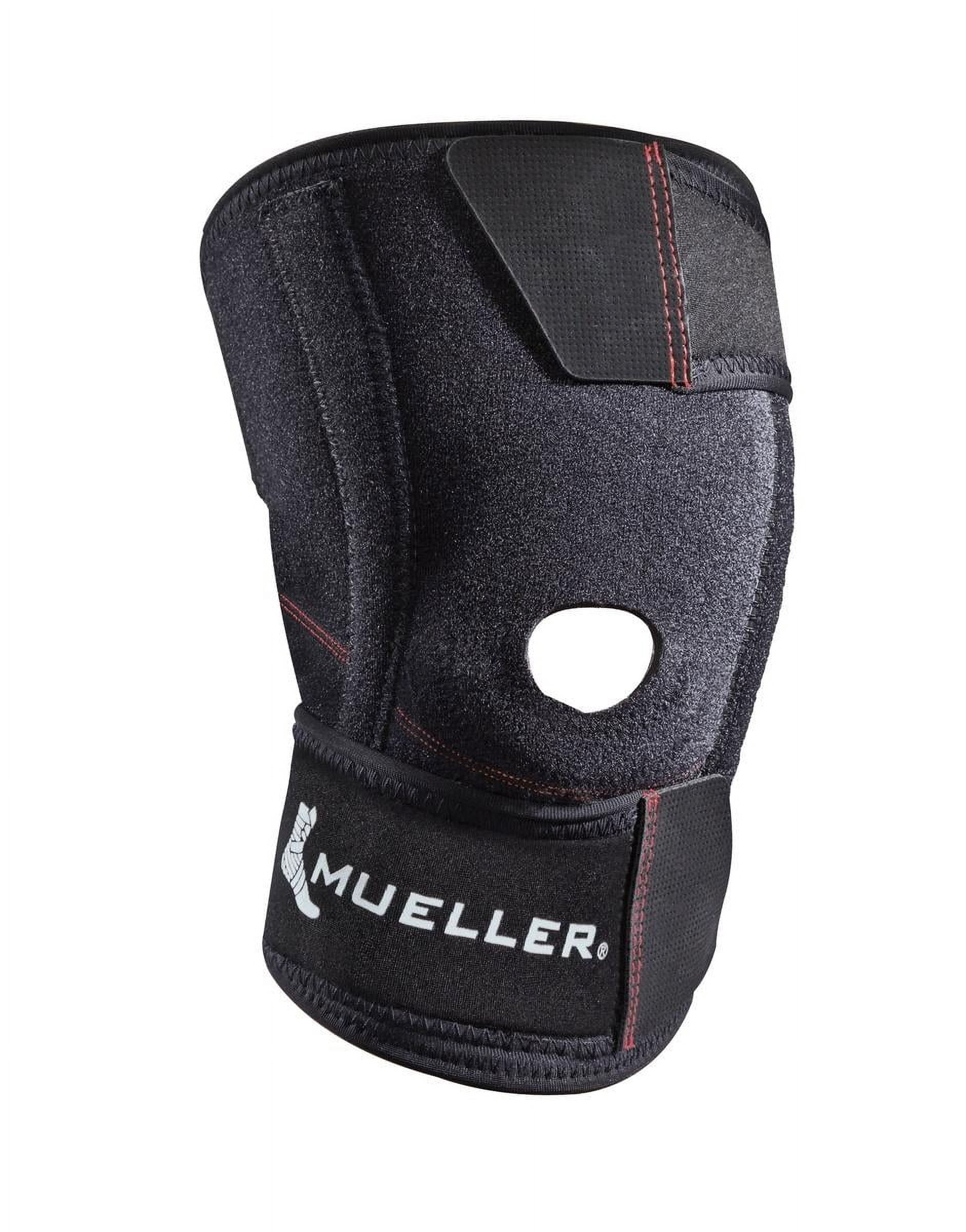 Mueller Wrap Around Knee Stabilizer, One Size Fits Most, Black