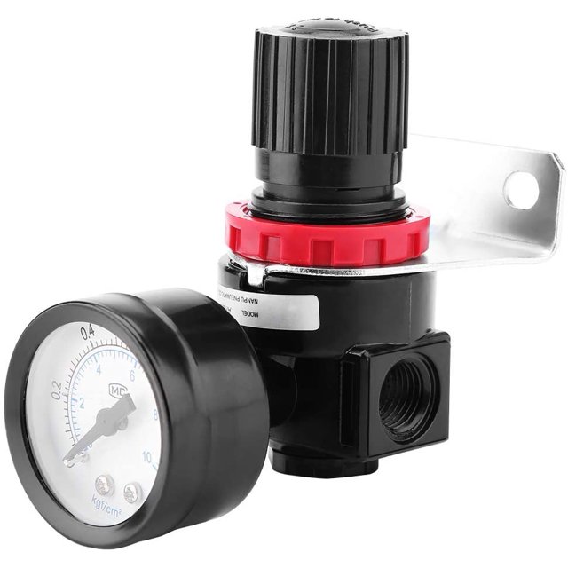 Válvula reguladora de alivio del manómetro del compresor de control de aire AR2000 con manómetro, regulador de presión de aire para la industria,