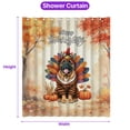 thumbnail image 5 of Happy Thanksgiving Bullmastiff Turkey Costume Pumpkins Autumn Leaves Shower Curtain Dog Lover Waterproof Bathroom Bathtub Curtain - 130144, 5 of 5