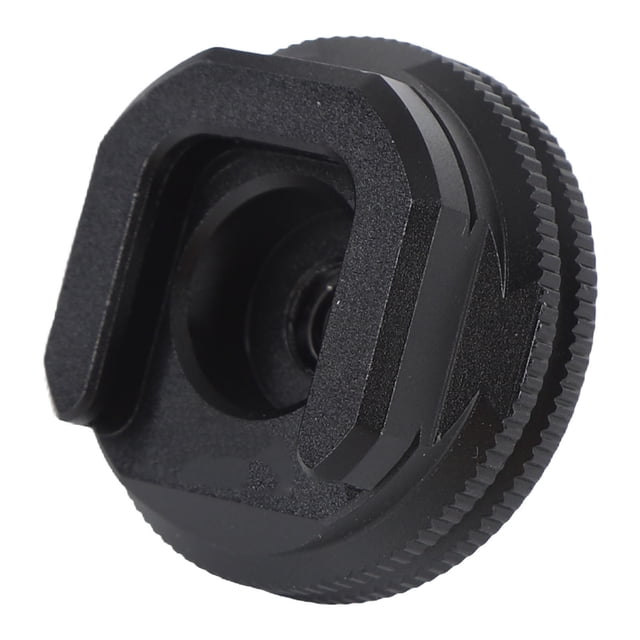 Cold Shoe Adapter, Durable Aluminum Alloy Cold Shoe Mount Portable 1/4in For Field Shooting