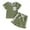 Green, variant on Esaierr Baby Boys Girls Clothes Set Short Sleeve T Shirt Tops and Lace-Up Shorts with Pocket Cute Spring Summer 2PCS Outfit 0-3 Years