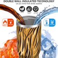thumbnail image 3 of Leopard Print 30oz Handheld Travel Tumbler with Handle – Double Wall Stainless Steel Insulated Cup, Flip Straw Lid, Leak-Proof & BPA-Free for Hot and Cold Drinks – Durable Coffee & Juice Mug Black, 3 of 6