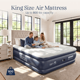 thumbnail image 7 of Knzzo King Air Mattress with Built-In Pump, 18-Inch Raised Air Bed for Guests, Home and Travel, Navy, 7 of 7