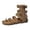 Khaki, variant on Womens Roman Retro Cork Footbed Flip Flops with Side Zipper Beach Comfortable Orthotic Platform Wedge Mid Calf Fisherman Gladiator Walking Sandals Summer White Size 6