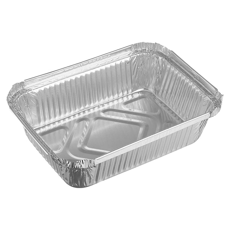 7 Round Aluminum Foil Take-Out Pans, Disposable Food Tin Containers –  EcoQuality Store