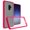 Clear/Pink, variant on GSA Transparent Bumper Case for Samsung Galaxy S9 Plus Clear/Blue