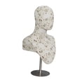 thumbnail image 3 of Voxware Wig Display Stand Mannequin Head Bust Hat Rack Linen Metal Adjustable Multipurpose Stable Base with Shoulder Insertable Pins Jewelry Organizer Suitable for stores shopping Multicolor, 3 of 8