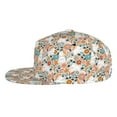 thumbnail image 3 of Fotbe Cute Rabbit Floral Flat Bill Visor Cap Classic Snapback Hat Polyester Foam Trucker Hat Trucker Cap Adjustable Baseball Cap, 3 of 9