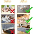 thumbnail image 3 of Rug Gripper 12Pack Double Sided Non-Slip Rug Pads Rug Tape Washable Rugs Reusable Carpet Tape Compatible with Hardwood Floors & Tile for Kitchen Bedroom Rug Pad Grippers to Keep Corners Flat(Black), 3 of 5