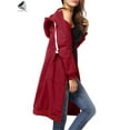 thumbnail image 5 of PULLIMORE Womens Casual Zip up Hoodies Plus Size Long Hooded Sweatshirts Jackets with Pockets (XL, Red), 5 of 8