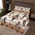 thumbnail image 2 of Erosebridal Tribal Aztec Coverlet Set Twin, Triangle Geometric Bedding Set, Bohomian Style Decor, 2 of 5