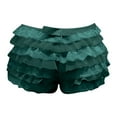 thumbnail image 4 of Afdoent Shorts For Women Fashion Layered Lace Ruffle Sheer Mesh High Waist Elastic Waistband Casual Summer Shorts For Daily Wear And Outings 2026 Beach Vacation Clothes, 4 of 6